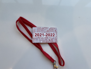 Student ID card and lanyard